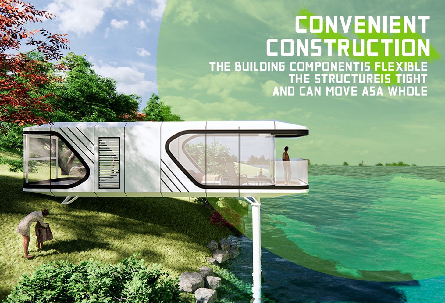 Luxury Modern Mobile Space Capsule House Luxury Modern Mobile Space Capsule House